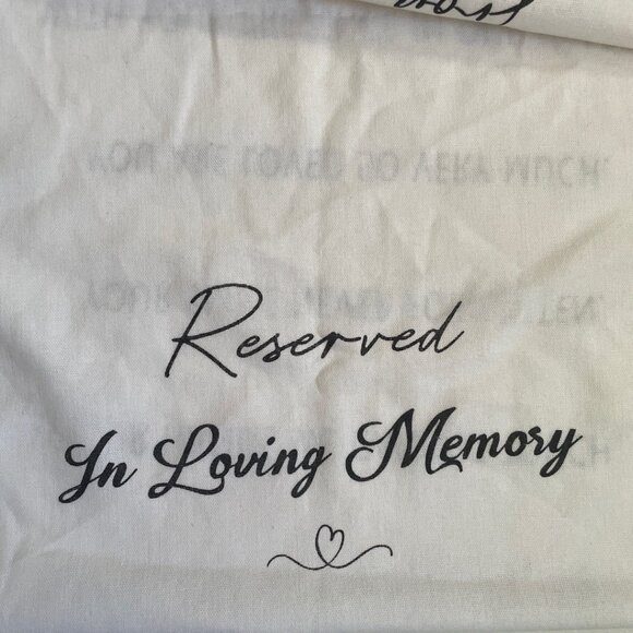 Wedding Memorial Chair Cover - Picture 6 of 8